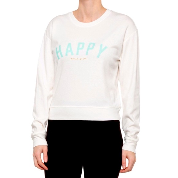 NWT Spiritual Gangster HAPPY Savasana Sweatshirt - Picture 2 of 12